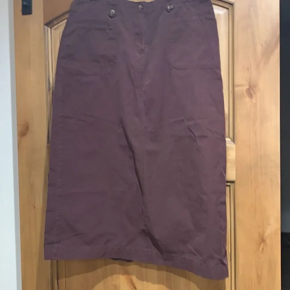 Vintage White Stag Brown‎ Khaki Maxi Skirt Size 16